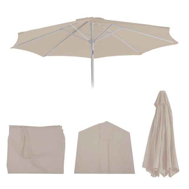 MCW Ersatz-Bezug für Sonnenschirm Asti Ø 3m Creme