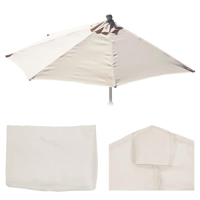 MCW Ersatz-Bezug Sonnenschirm Halbrund Lorca Creme