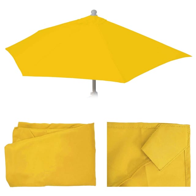 MCW Bezug für Sonnenschirm Halbrund Lorca Gelb