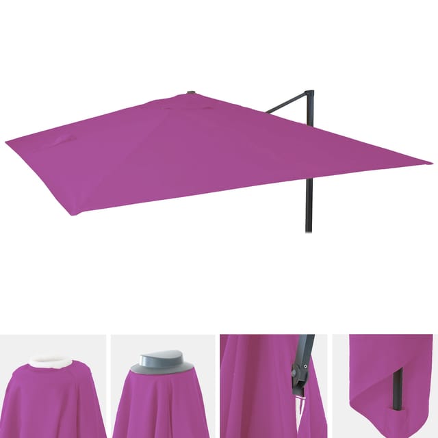 MCW Ersatz-Bezug für Schirm A96 3x3m Lila-violett