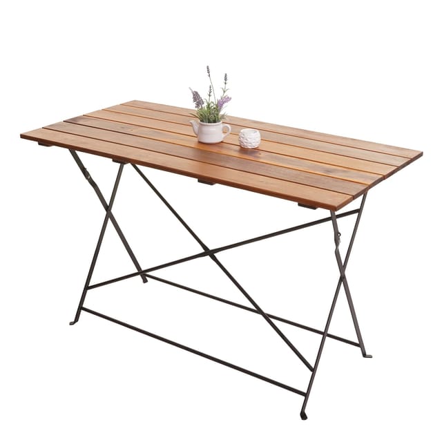 MCW Biergartentisch J40 Klappbar Braun