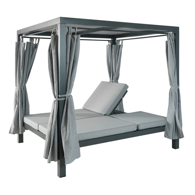 MCW Lounge-Gartenliege J66 Grau