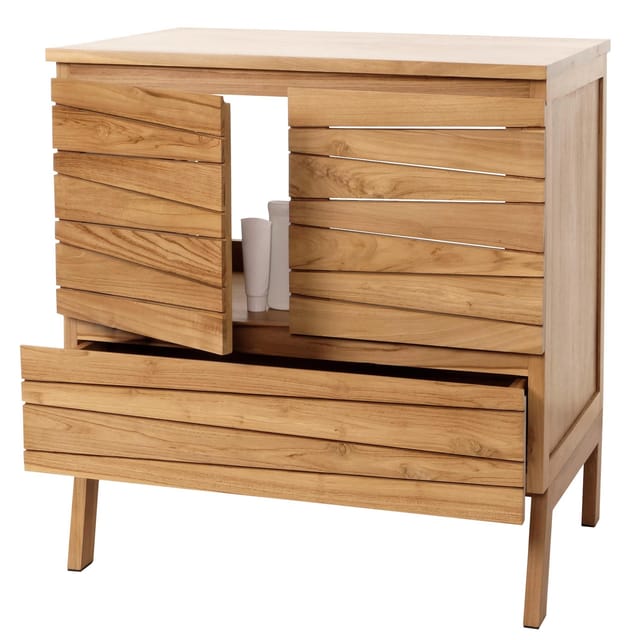 MCW Teak-Waschbeckenunterschrank M73