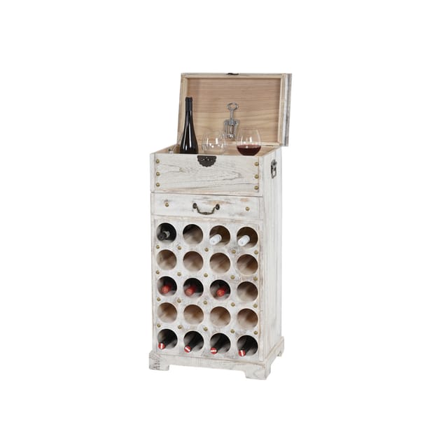 MCW Weinregal Torre H323 Weiß