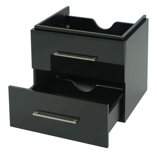 MCW Premium Waschbeckenunterschrank D16 60cm Schwarz