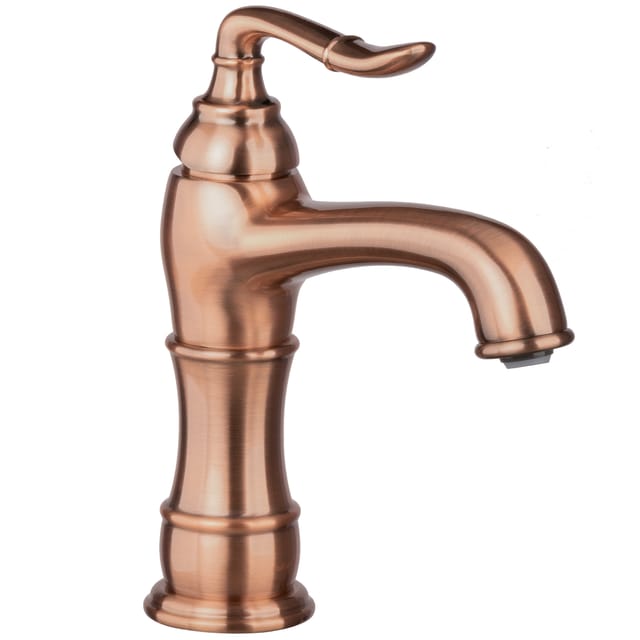 PaulGurkes Waschtischarmatur Nostalgie Rote Bronze Wasserhahn Retro Mischbattarie