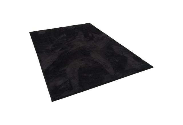 Pergamon Luxus Super Soft Hochflor Langflor Teppich Silky Schwarz 200x290cm