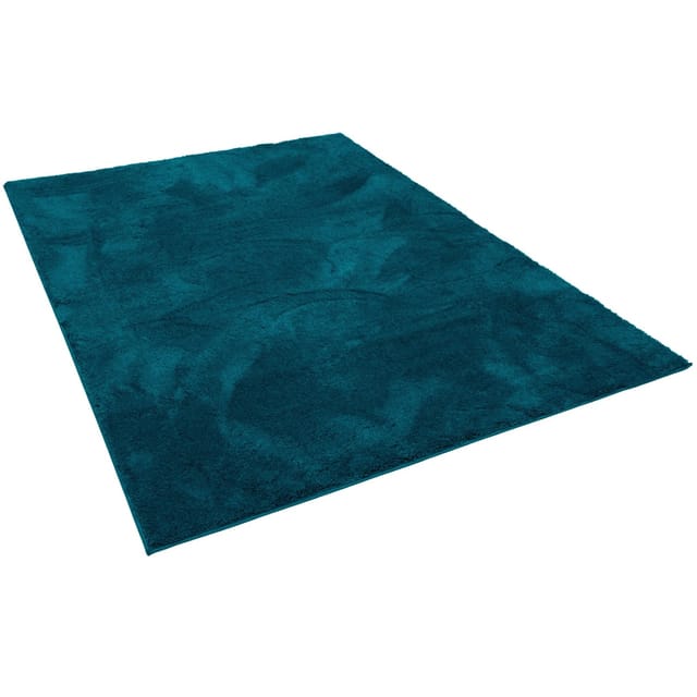 Pergamon Luxus Super Soft Hochflor Langflor Teppich Silky Petrol 160x230cm