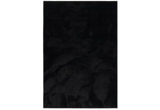 Pergamon Luxus Super Soft Hochflor Langflor Teppich Melia Schwarz 80x150cm