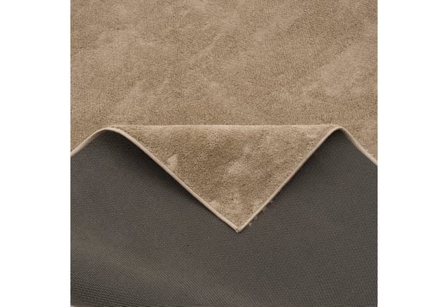 Pergamon Luxus Super Soft Hochflor Langflor Teppich Melia Taupe 80x150cm