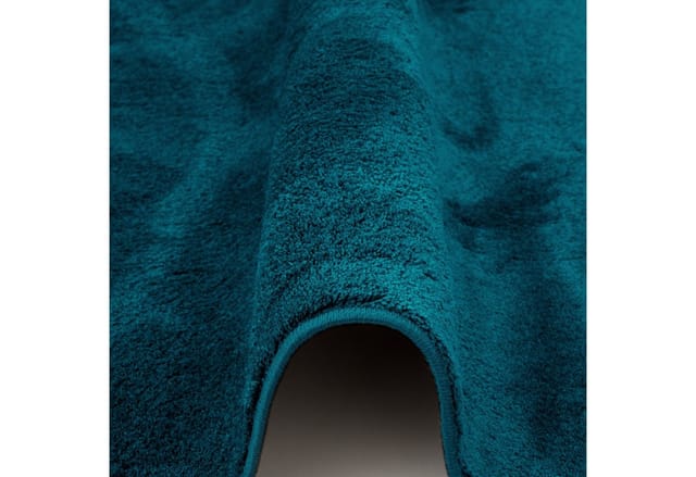 Pergamon Luxus Super Soft Hochflor Langflor Teppich Melia Petrol 80x150cm