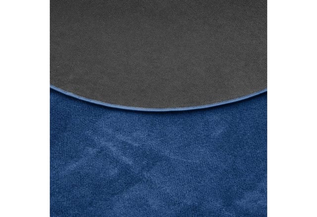 Pergamon Luxus Super Soft Hochflor Teppich Melia Rund Dunkelblau 120x120cm