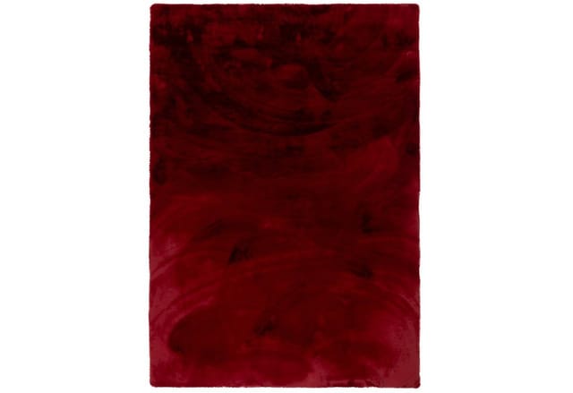 Pergamon Luxus Super Soft Fellteppich Plush Rot 60x90cm