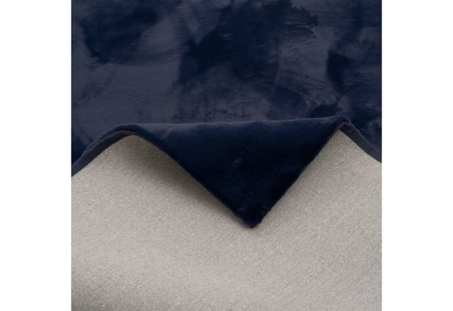 Pergamon Luxus Super Soft Fellteppich Plush Dunkelblau 60x90cm
