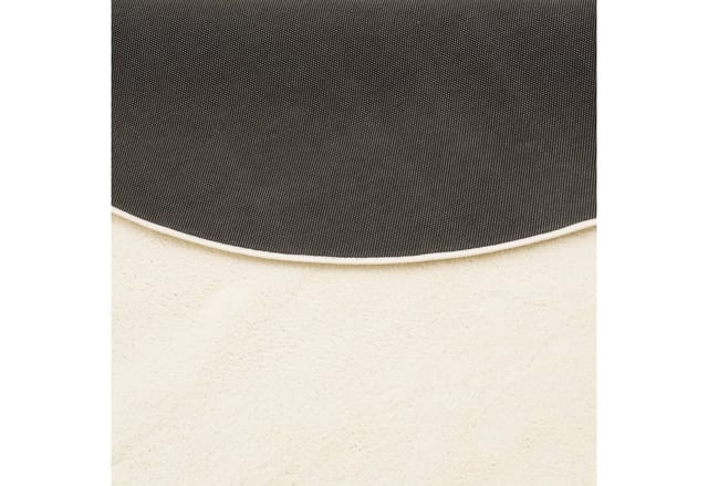 Pergamon Luxus Super Soft Hochflor Teppich Melia Rund Creme 160x160cm