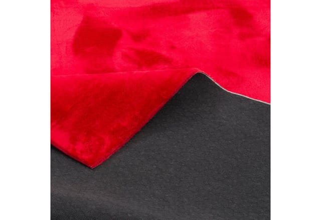 Pergamon Luxus Super Soft Fellteppich Pearl Rot 80x150cm