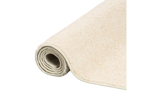 Snapstyle Hochflor Velours Teppich Mona Creme 100x100cm