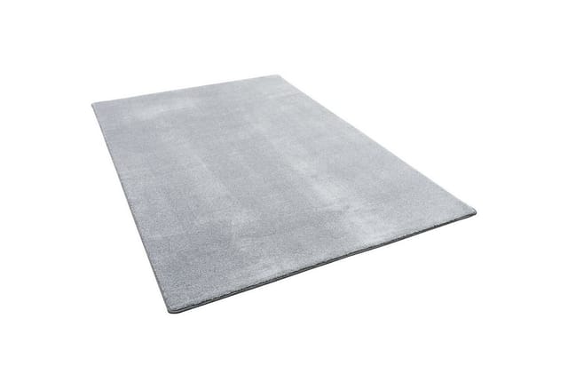 Snapstyle Hochflor Luxus Velours Teppich Touch Grau 80x160cm
