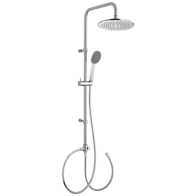 Kronenbach Duschsystem Aufputz ohne Armatur mit Kopfbrause Ø 22,5 cm rund