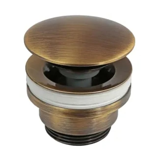 Kronenbach Pop Up Ablaufventil rund und kurz in Old Bronze