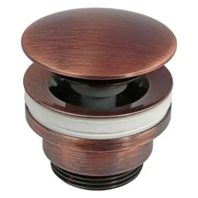 Kronenbach Pop Up Ablaufventil rund und kurz in Old Copper