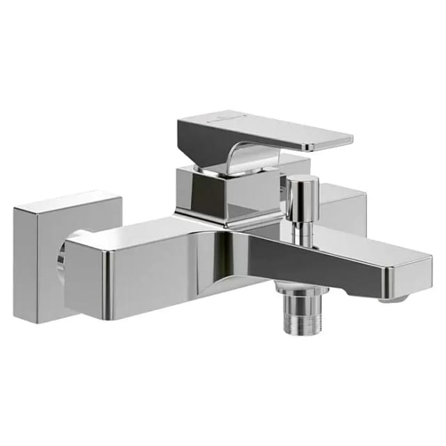Villeroy & Boch Einhebel-Badewannenarmatur Architectura Square in Chrom