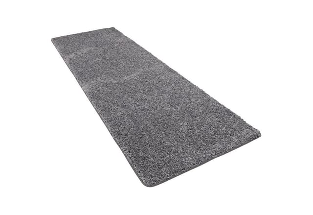 Snapstyle Luxus Hochflor Langflor Läufer Teppich Milano Grau 100x100cm