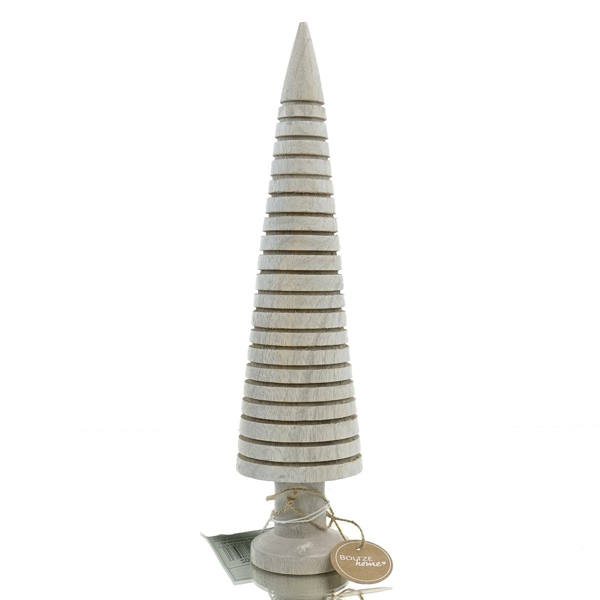 Boltze Deko-weihnachtsbaum Noares Weiß Ø Ca. 5,7 Cm 31 Cm - Mangoholz