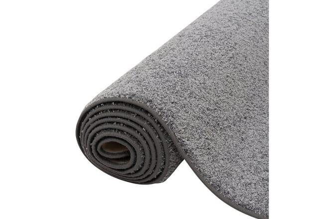 Snapstyle Hochflor Velours Teppich Läufer Mona Grau 80x160cm