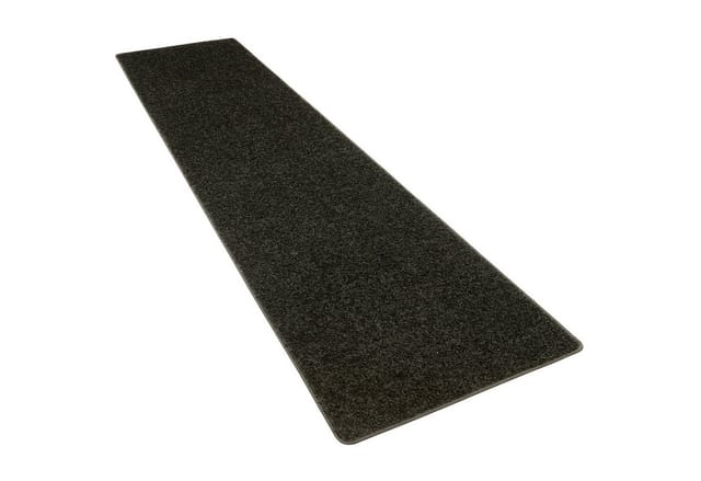 Snapstyle Hochflor Velours Teppich Läufer Mona Schwarz 80x160cm