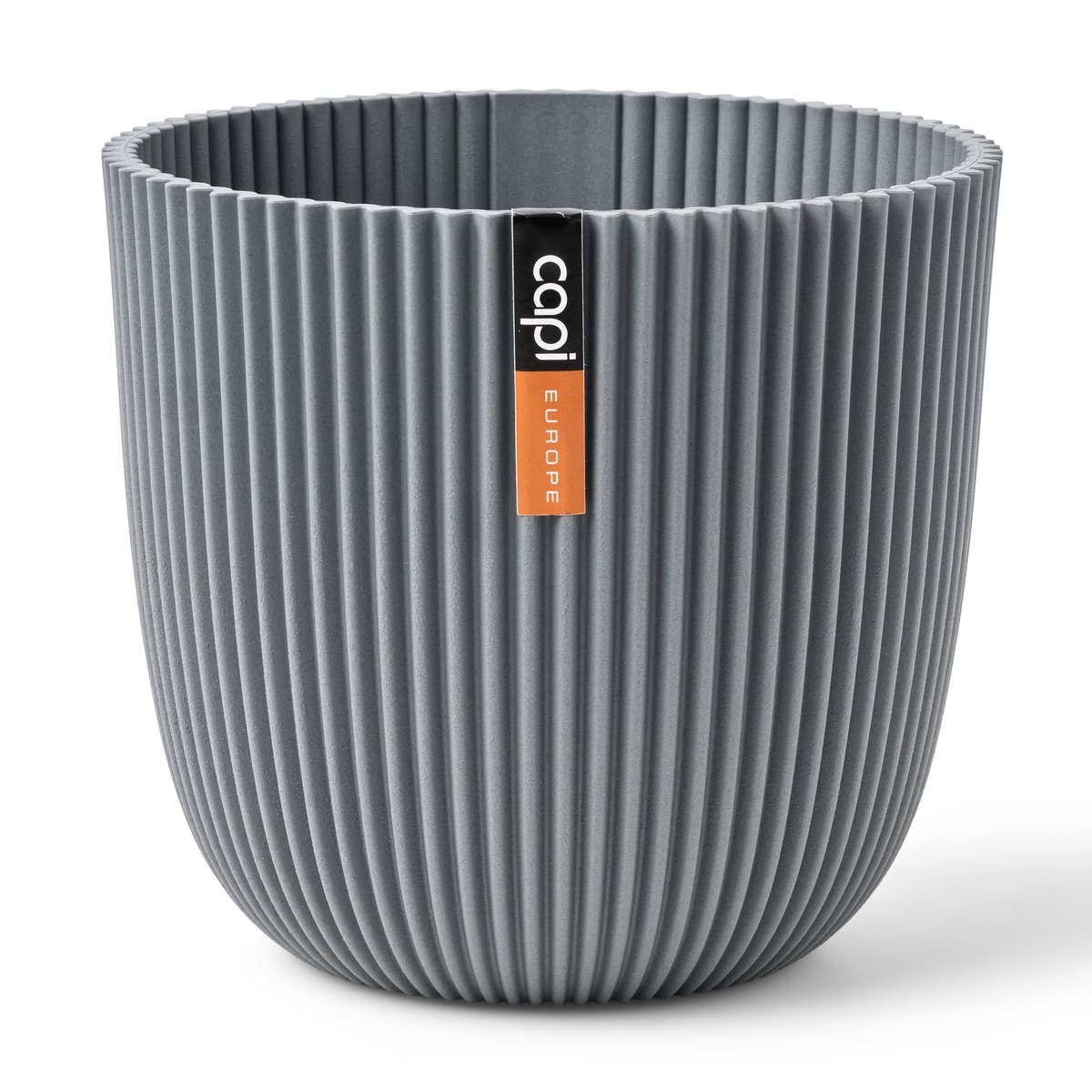 Capi Europe Übertopf Groove Kugel Grau Ø 28 Cm - Kunststoff