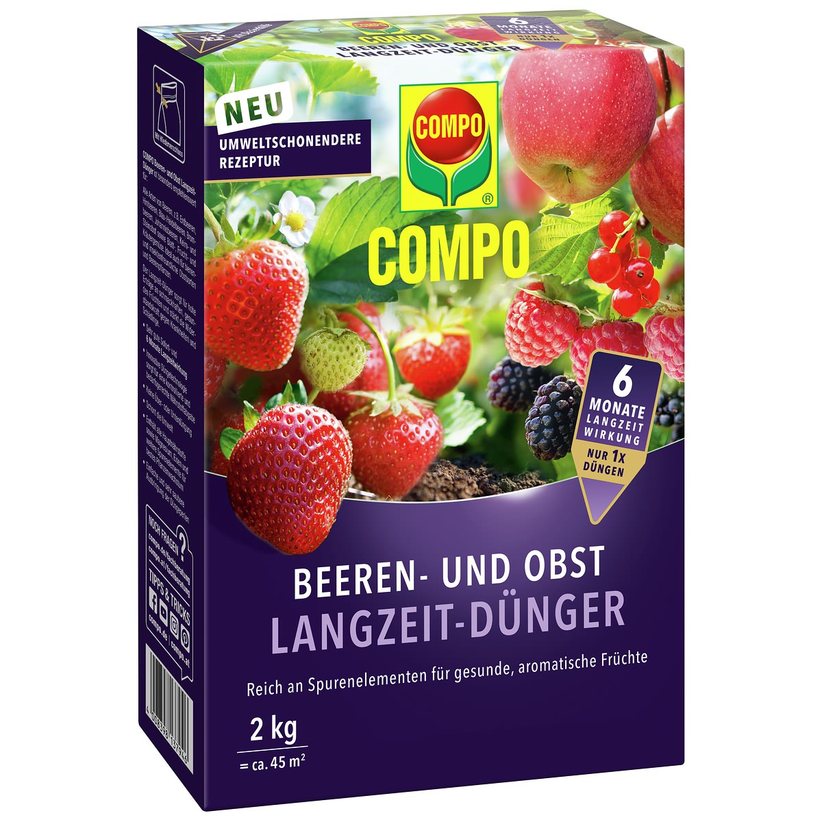 Compo Beeren- Und Obst Langzeit-dünger Für 45 M² - 2 Kg