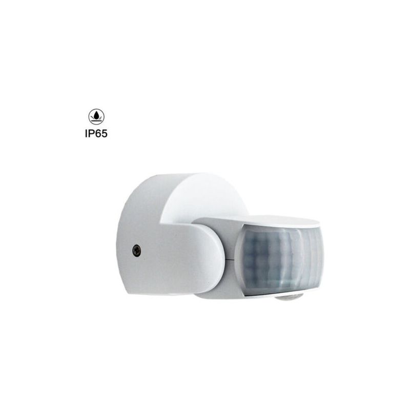 Ip65-außenbewegungsmelder – 180°-erfassungswinkel – Reichweite Bis Zu 12 M – Einstellbare Lichtstärke Von 3 Bis 2000 Lux
