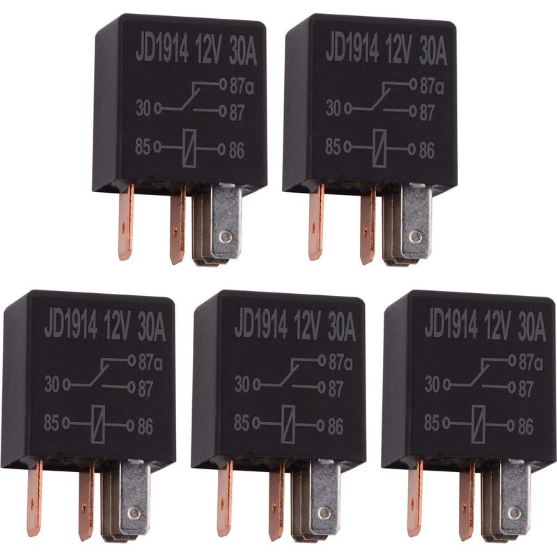 Stück 12v 30a 5-pin-relais, Mehrzweck-hochleistungsrelais, Standard-5-pin-12vdc-relais, Kfz-relais
