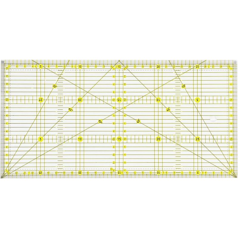 15 X 30 Cm Patchwork-lineal Mit Winkelmarkierungen, Präzises Nählineal Zum Quilten, Nähen Und Patchworken