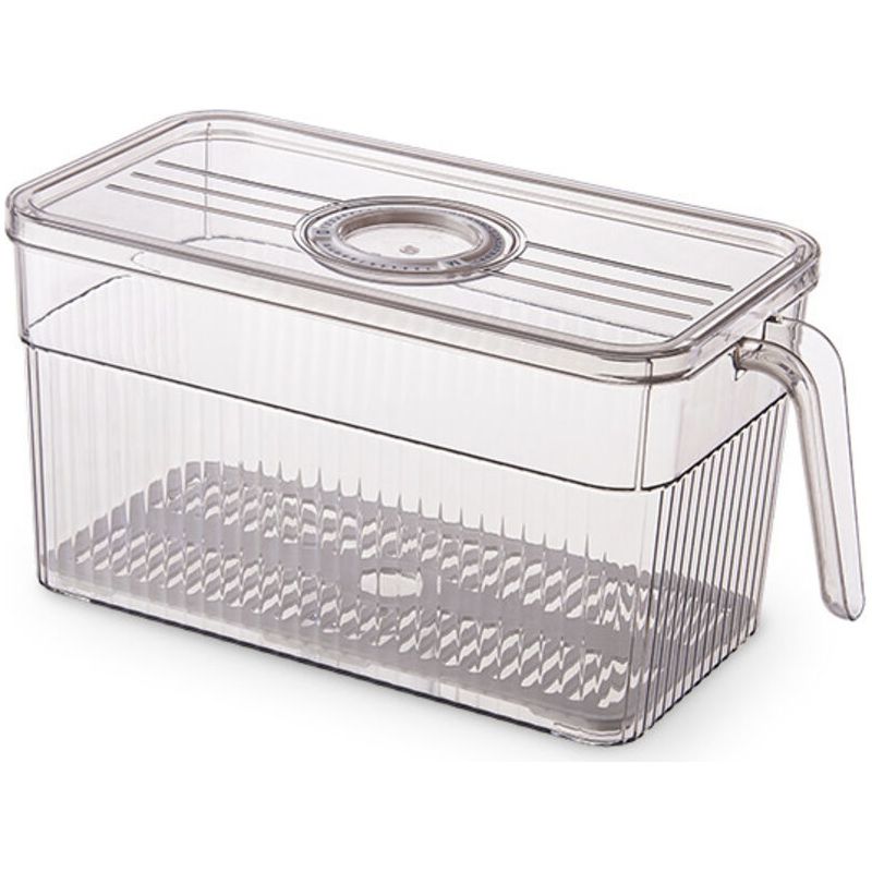 Kühlschrank-aufbewahrungsbox, 1er-set, Mit Deckel Und Griff, Obst- Und Gemüseaufbewahrungsbox, Stapelbarer Kühlschrankorganizer, Küchenbox – Bpa-frei
