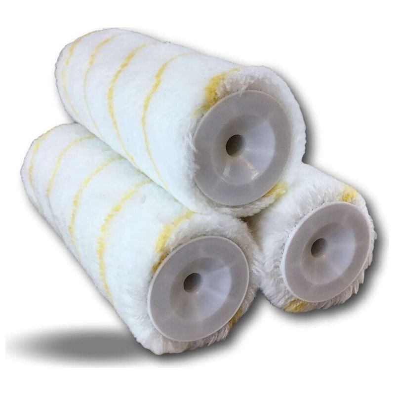 Gelb Gestreifte, Tropffreie Polyamid-schutzhüllen Für Schraubbefestigungen, 12 Mm Schaftdurchmesser, 235 Mm Rollen, Für Böden, Wände, Decken, Fassaden Und Große Flächen (kibros)