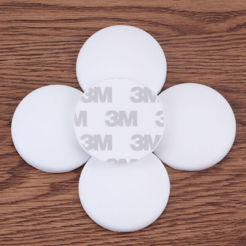 Weißer, Wandmontierter Türstopper: 10 Selbstklebende Türstopper Zur Wandmontage, 4 Cm Durchmesser – Türstopper – Türpuffer Und Wandschutz, 440,8 Cm