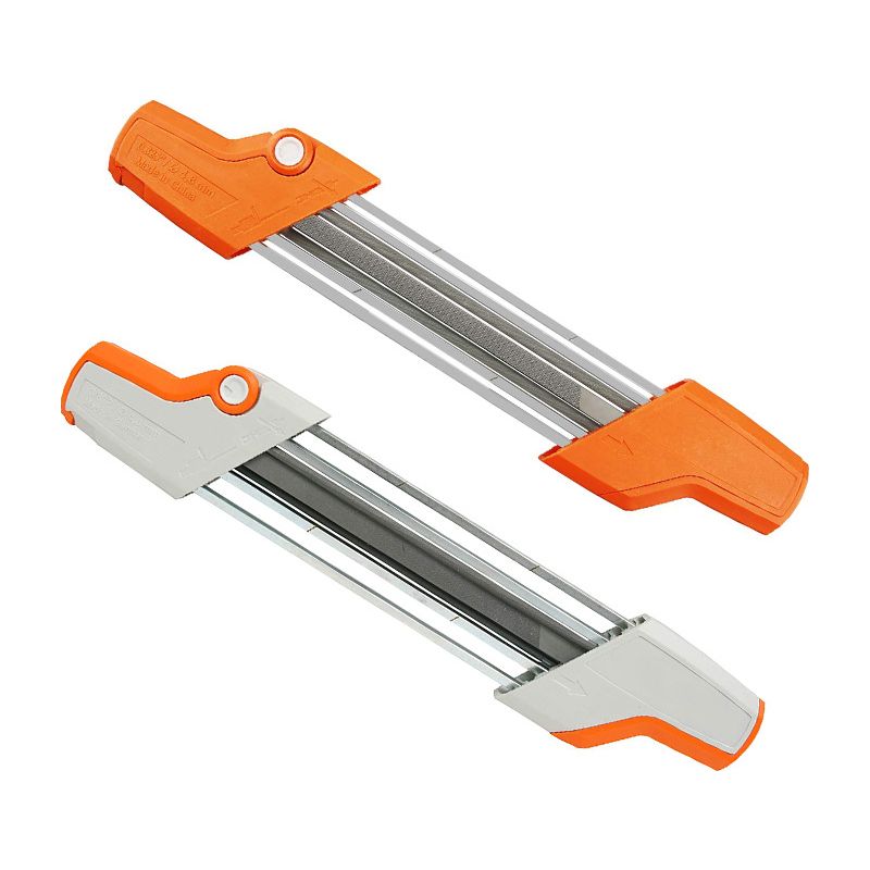 Stück 2-in-1 Kettensägenkettenfeilenhalter Für 4,8-mm-kettensägenketten, Weiß + Orange, 3262,5 Cm