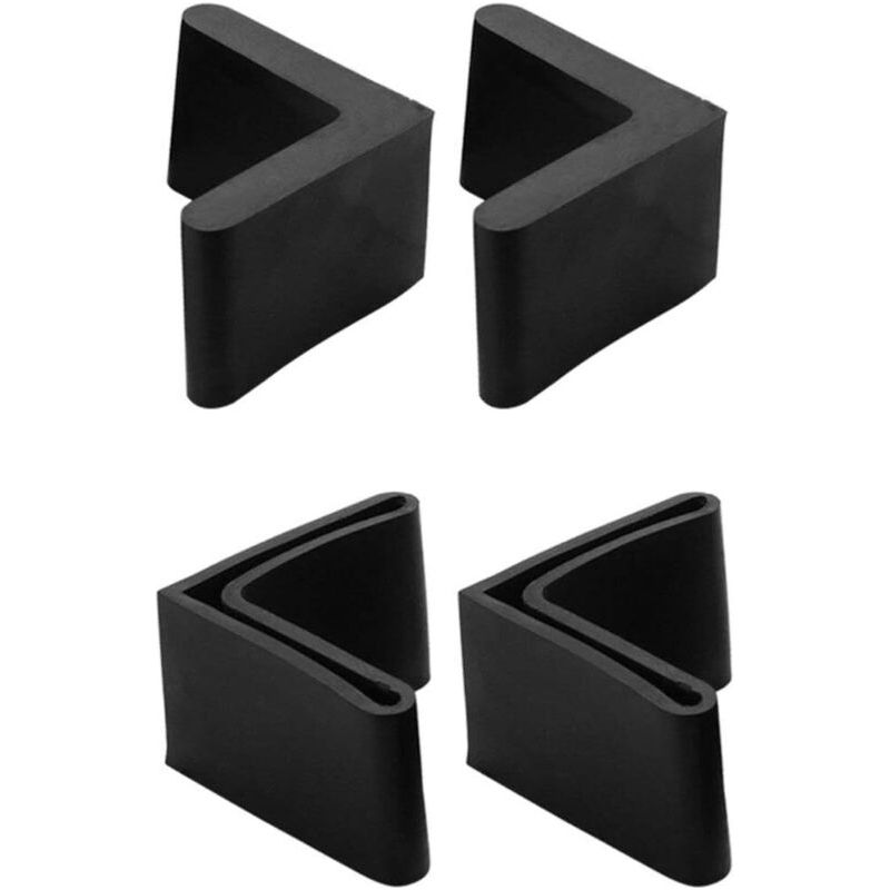 4 Stück L-förmige Stuhlbeinkappen Aus Eisen, Möbelfüße, Eckenschützer Aus Gummi, 30 Mm X 30 Mm