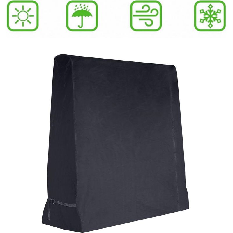 L&h-cfcahl – Tischtennisplattenabdeckung 185 X 165 X 70 Cm – Wasserdichtes 210d Oxford-gewebe – Wetter- Und Uv-schutz – Kompatibel Mit Den Meisten Modellen – Cm 201 D