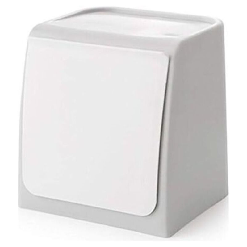 Mini-wandabfalleimer 14,5 X 12,5 X 14,9 Cm – Fallfester Polypropylen-abfalleimer – Für Küche, Bad, Büro – Einfache Montage