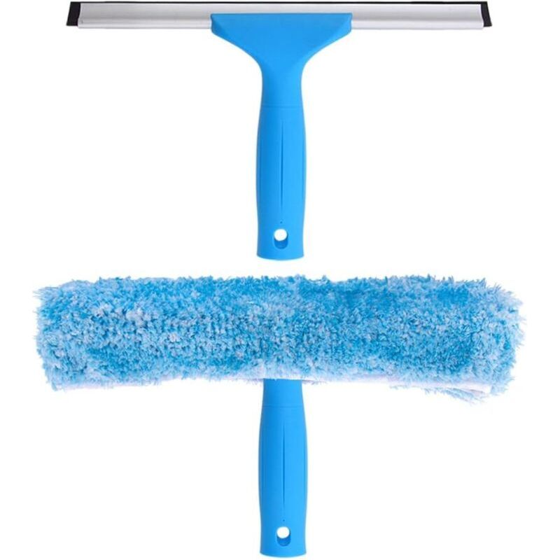 Professioneller Fensterabzieher Mit Mikrofaserbürste, 25 Cm Breit