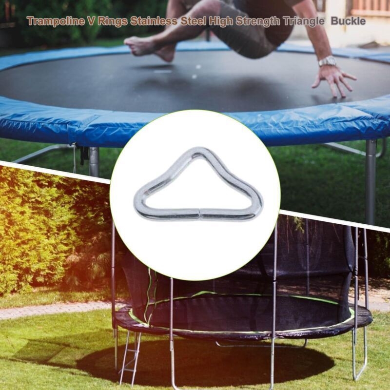 Trampolinzubehör: Dreieckige Trampolin-v-ringschlaufe – 10 Stück