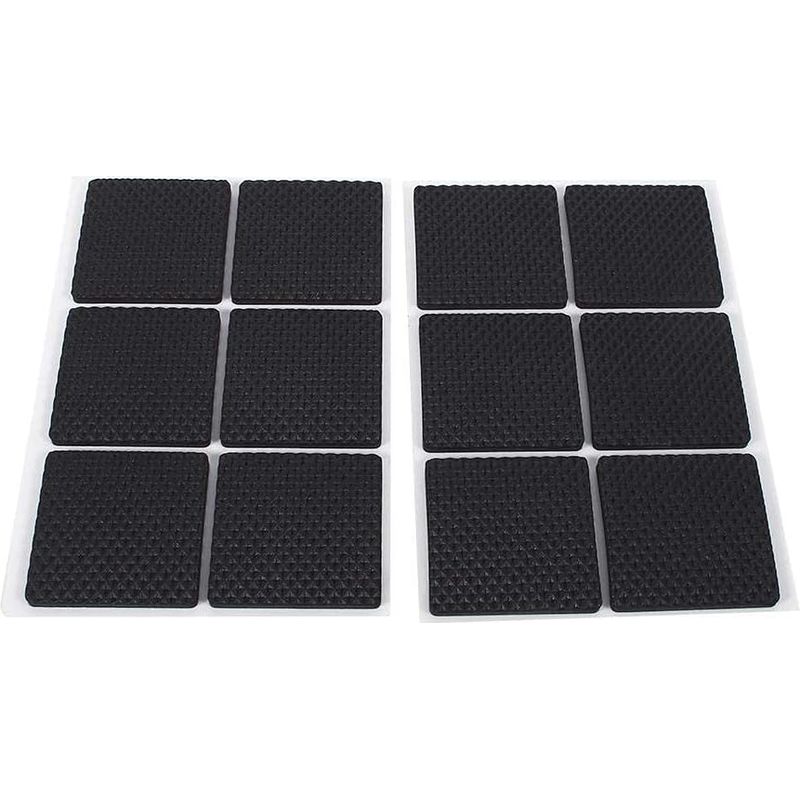Gummifüße Für Möbel, Leichte, Selbstklebende Möbelschutzpads, Tischbeinschoner, Stuhl- Und Sofabeinschoner, 24 Stück, Schwarz (größe: 4,6 Cm)