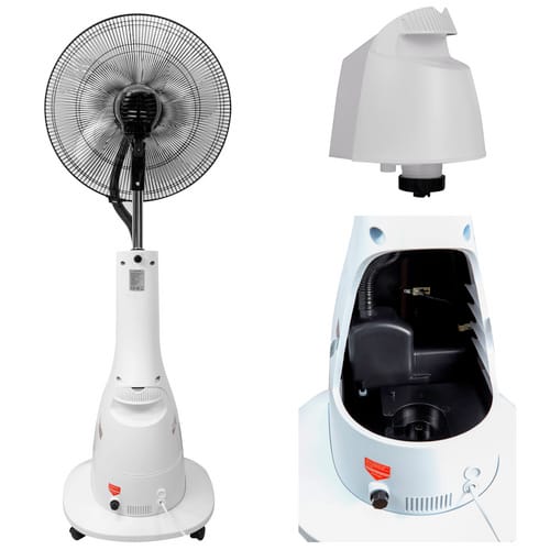TroniTechnik Standventilator SV05 mit Wasserkühlung - Fernbedienung- Oszillierend