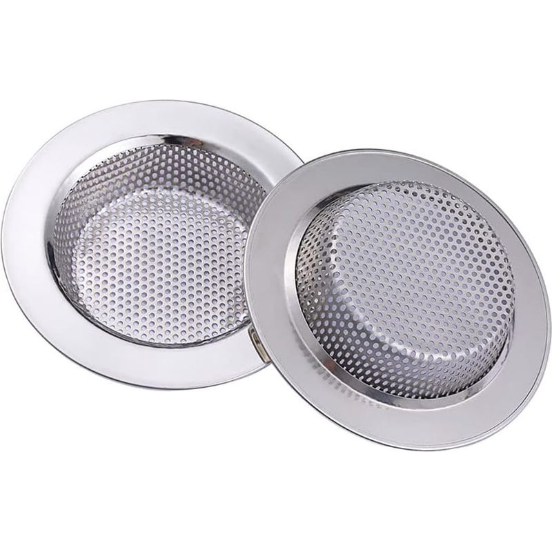 Stück Küchenspülen-siebe, Edelstahl, Metall-beckenfilter Für Bad Und Küche, 11 Cm Durchmesser