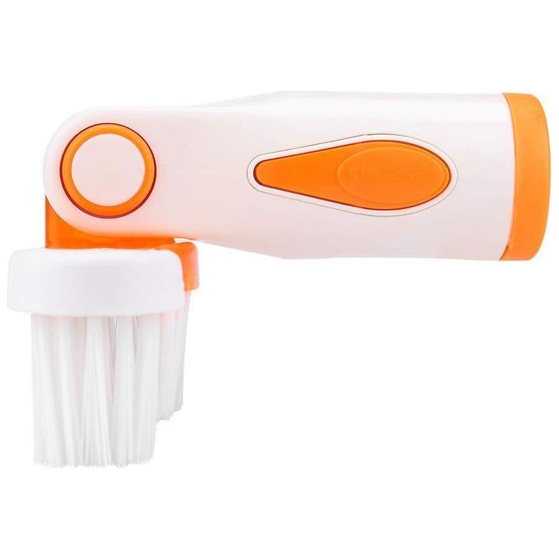 Tragbare Poolbürste, Algenentferner, Wandreiniger, Poolreinigungswerkzeug, Orange, 1 Stück