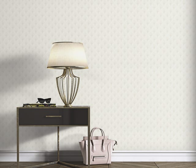 Bricoflor Ornament Vliestapete in Beige