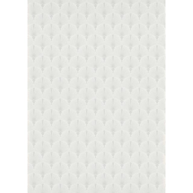 Bricoflor Ornament Vliestapete in Hellgrau